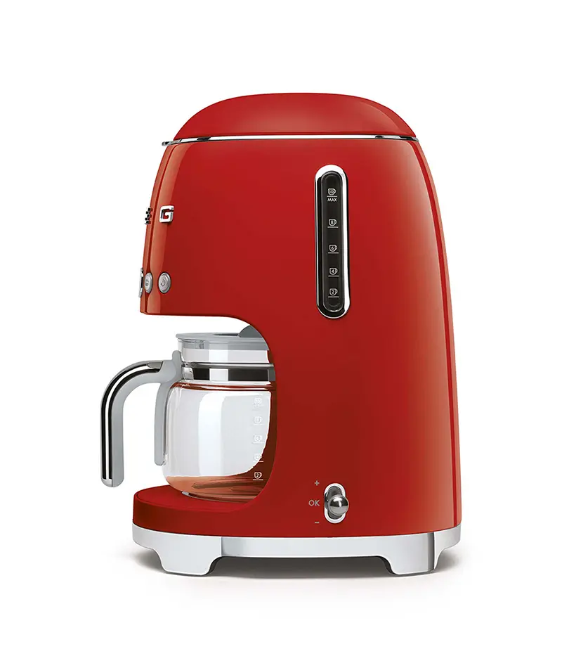Smeg Macchina da Caffè filtro 50's Style, rosso lucido – DCF02RDEU